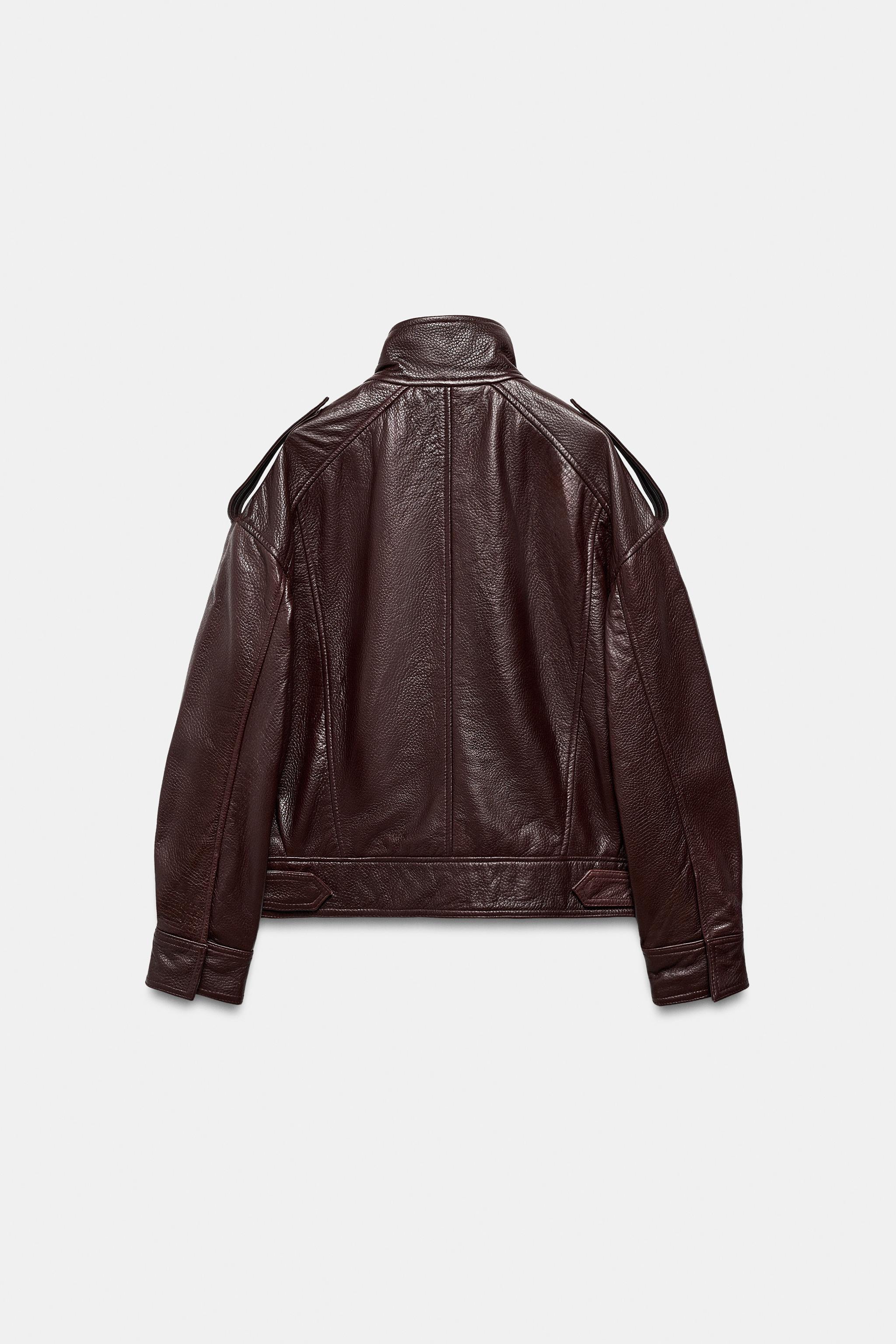 BOMBER EN CUIR 100 % ZW COLLECTION LIMITED EDITION